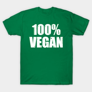 100% Vegan Funny T-Shirt for Women Men Kids Gift T-Shirt